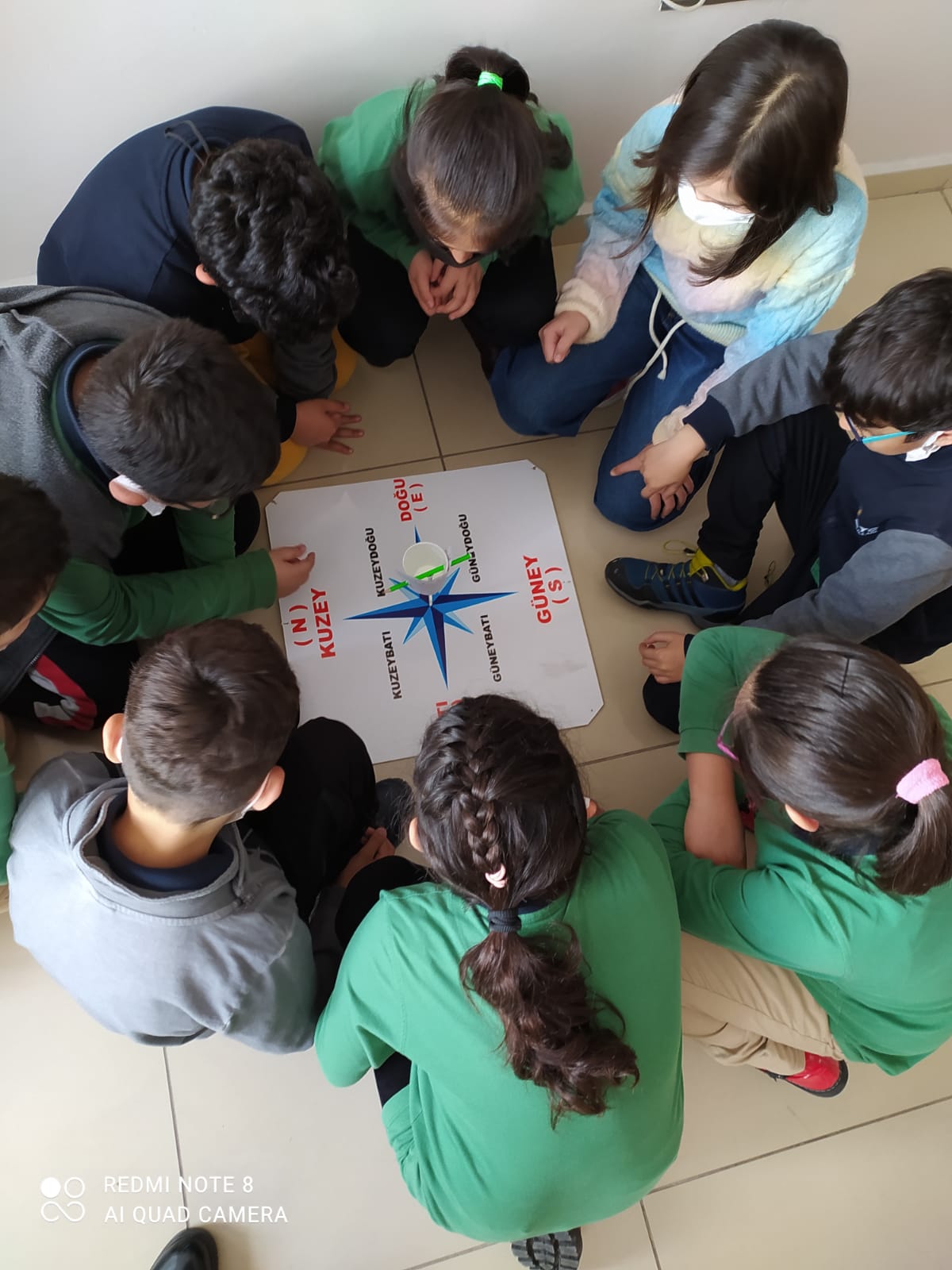 4/B Sınıfı Selma Önder öğretmenimizin Fen Bilimleri dersi yönler etkinliği